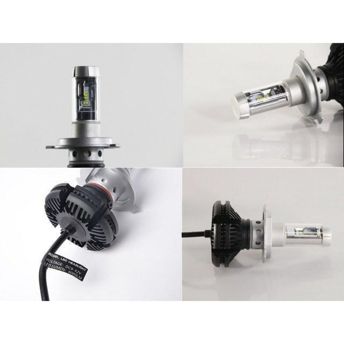 12v24v兼用/H4 LEDヘッドライト/X3型/発光色変更可能/Hi-Lo切替/2灯 