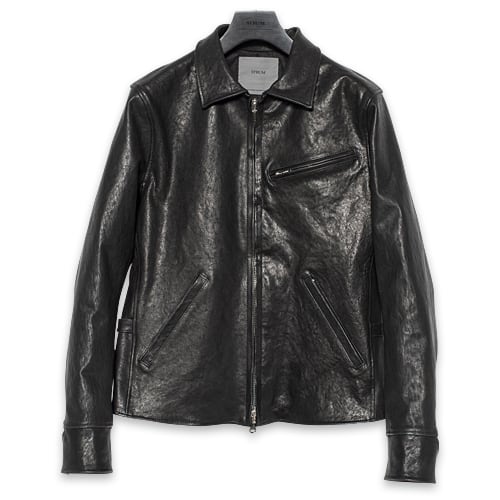 【予約商品】【STRUM ストラム RIDERS JACKET ライダースジャケット】REDWOOD/ピットフルタンニン シュリンク ホースハイド/ダブルライダースジャケット【送料無料】【2027年4月~7月頃のお届け予定】