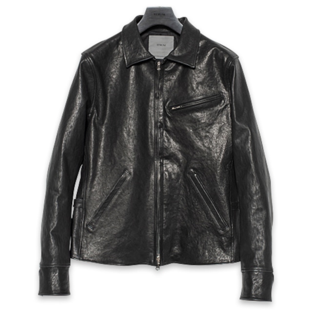 【予約商品】【STRUM ストラム RIDERS JACKET ライダースジャケット】REDWOOD/ピットフルタンニン シュリンク ホースハイド/ダブルライダースジャケット【送料無料】【2027年4月~7月頃のお届け予定】