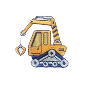 YFFSFDC ショベルカー ワッペン 7枚セット 働く車 重機 刺しゅうワッペン アップリケ パッチ アイロン接着 衣類 補修 DIY アクセサリー 男の子 幼稚園 保育園 お祝い