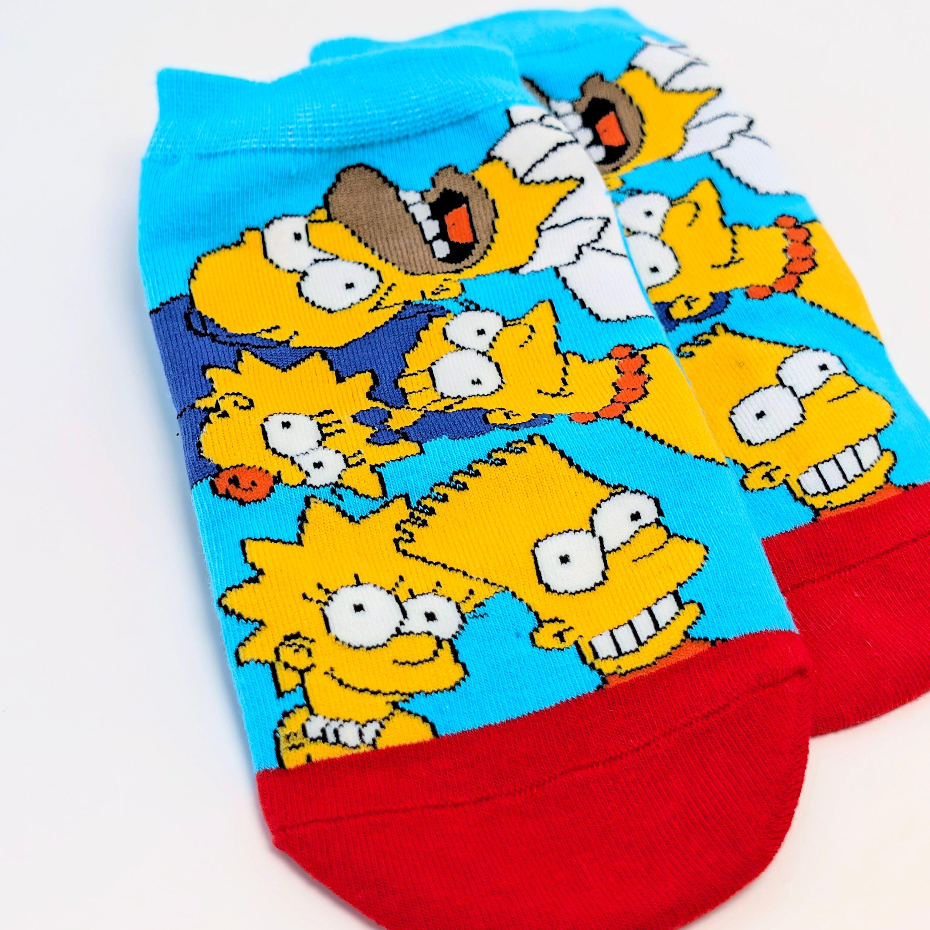 ✨️是非親子で♡✨️【 Ankle socks / アンクルソックス 】2Pペアセット『 The Simpsons / シンプソンズファミリー&マージ・シンプソン 』親子ペアソックス / レディース / キッズ / 靴下 / ショートソックス〚アメリカン雑貨 アメトイ〛