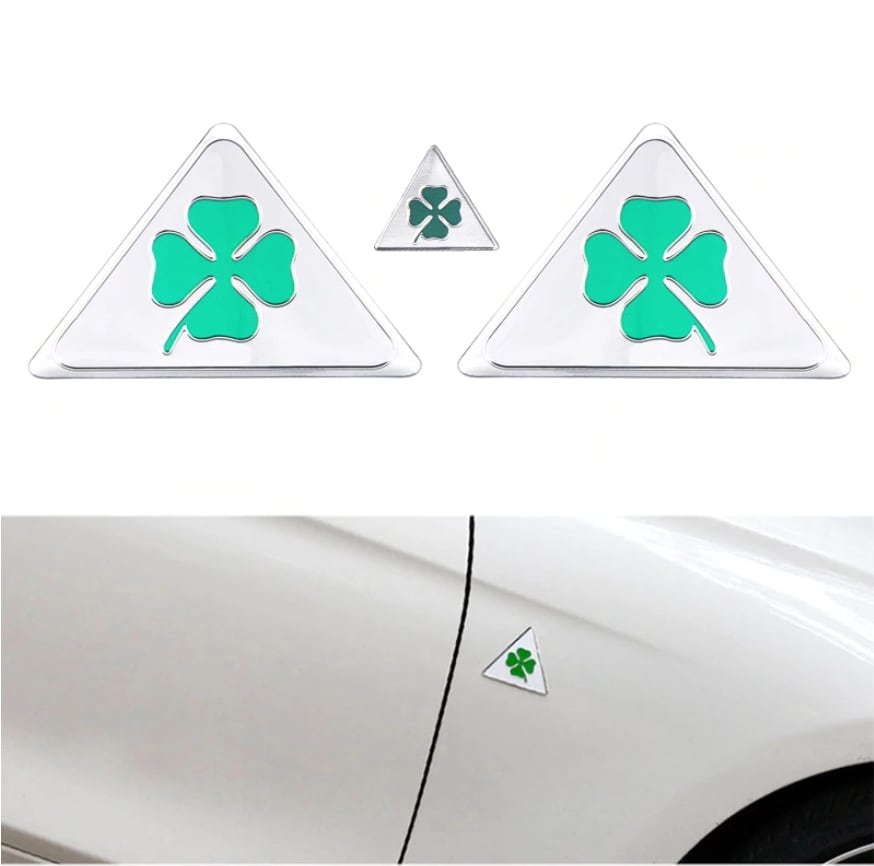 バッジ ステッカー Quatrefoil Delta クアドリフォリオ Alfa Romeo 四つ葉 アルファロメオ | 車バイクのパーツ店 バッジ ステッカー Quatrefoil Delta クアドリフォリオ Alfa Romeo 四つ葉 アルファロメオ | 車バイクのパーツ店