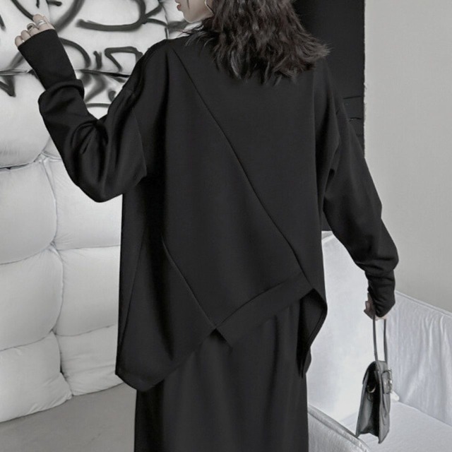 Plain long sleeve top C0489