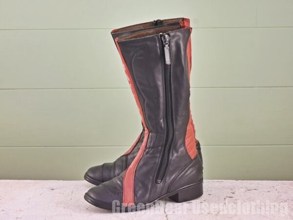 Vintage Ashen Flame Zip-up Heel Boot ブーツ | PAY ID