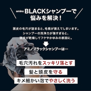 お得な定期便30%OFF!!　amino BLACK  shampoo