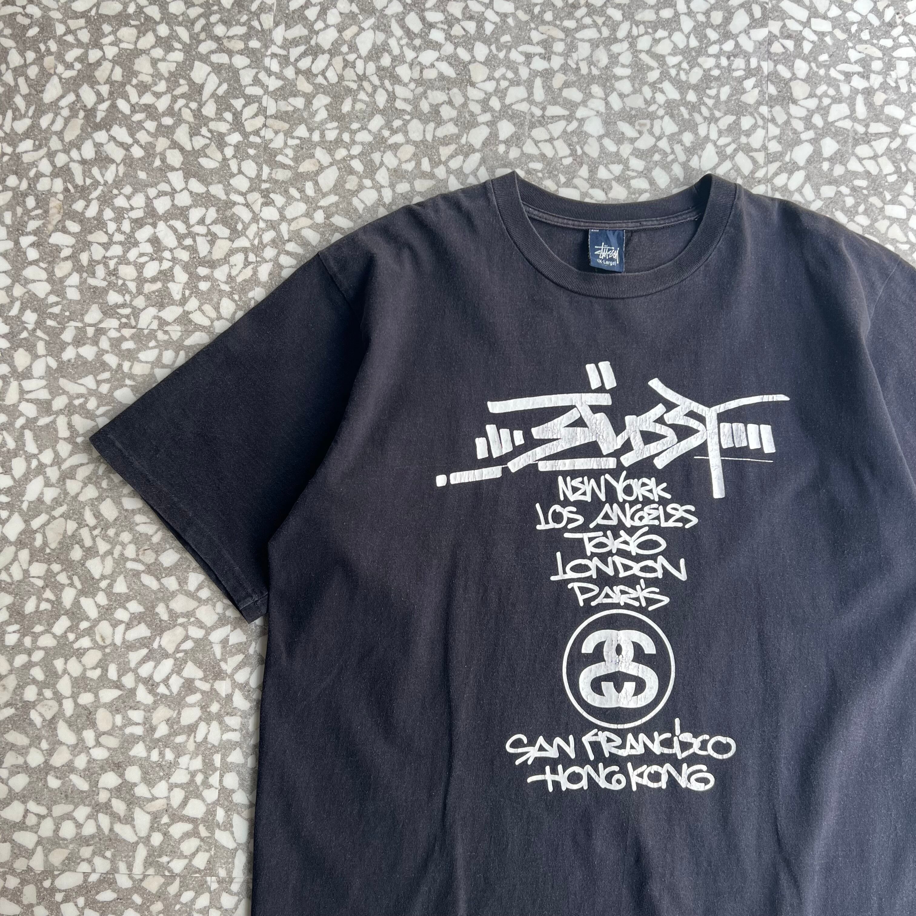 STUSSY / KOFIE World Tour Design T-shirt size XL | 古着屋COBBLES