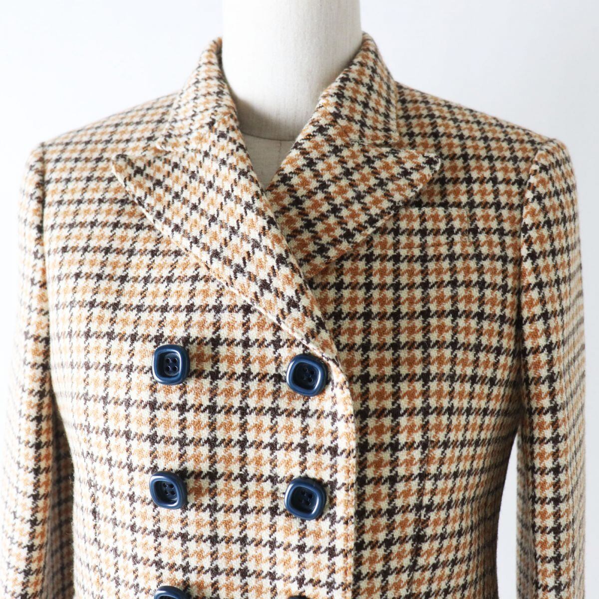 GUCCI チェック柄 ダブルブレストジャケット