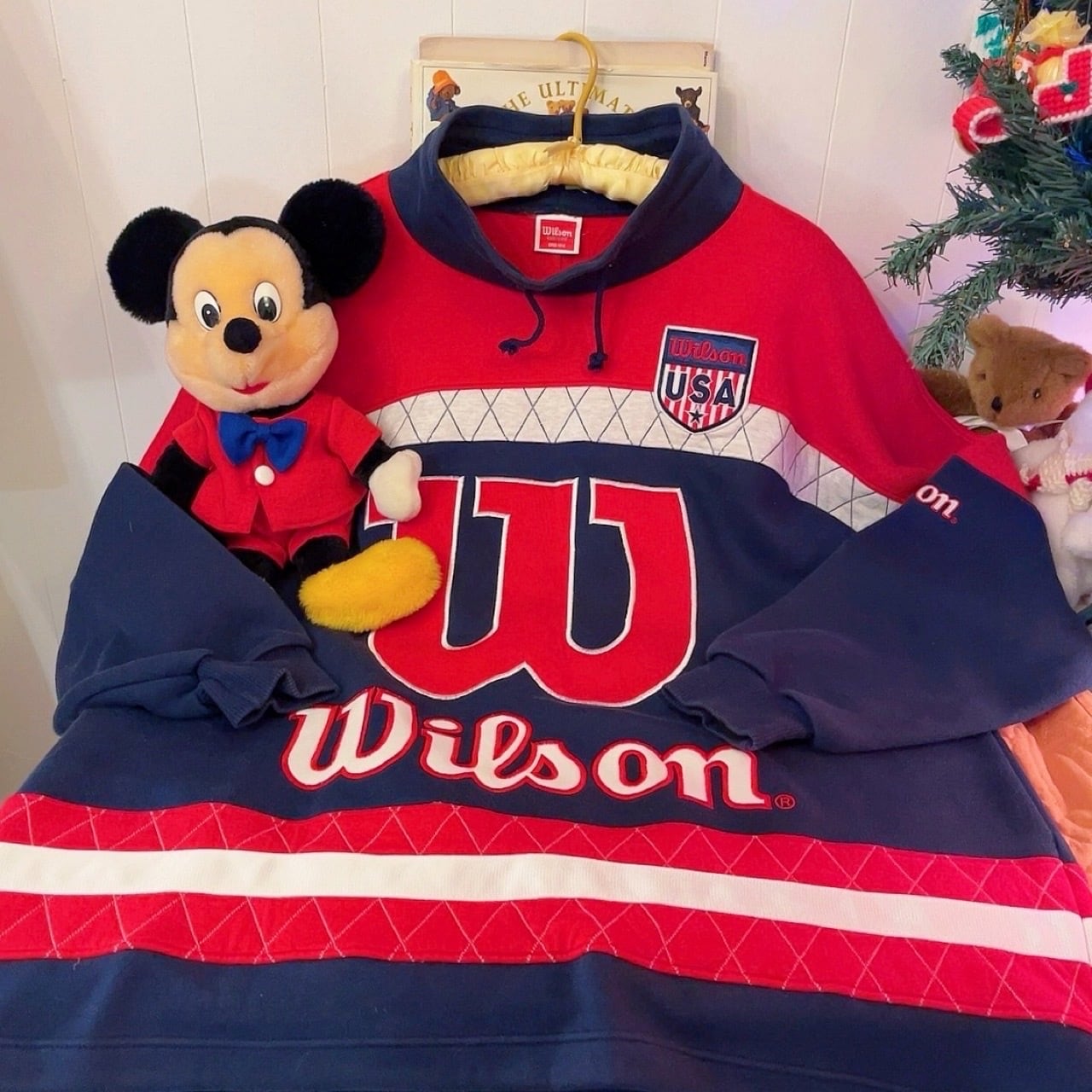 wilson / red navy high neck sweat