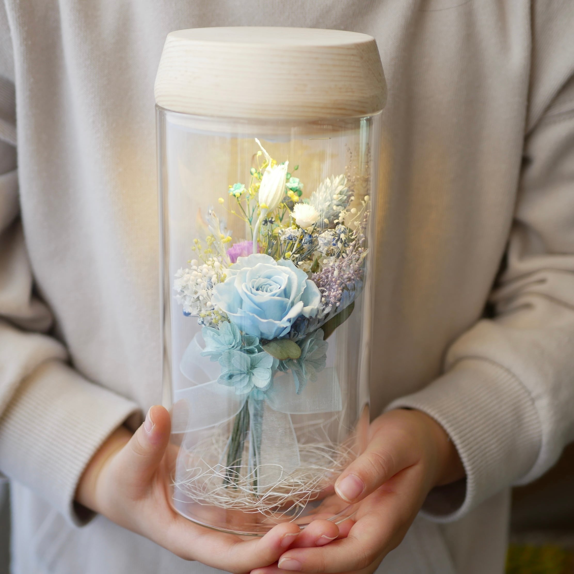 NEW!ライティングボトルフラワー <手動で点灯・消灯タイプ>