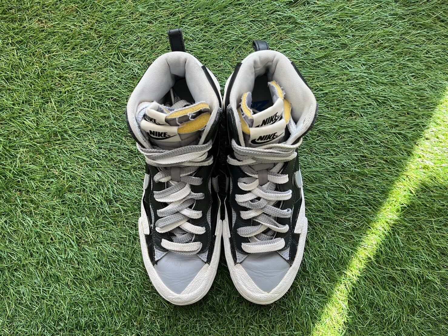 NIKE × sacai BLAZER MID WOLF GREY BV0072-002 26.5cm 29827 | BRAND 