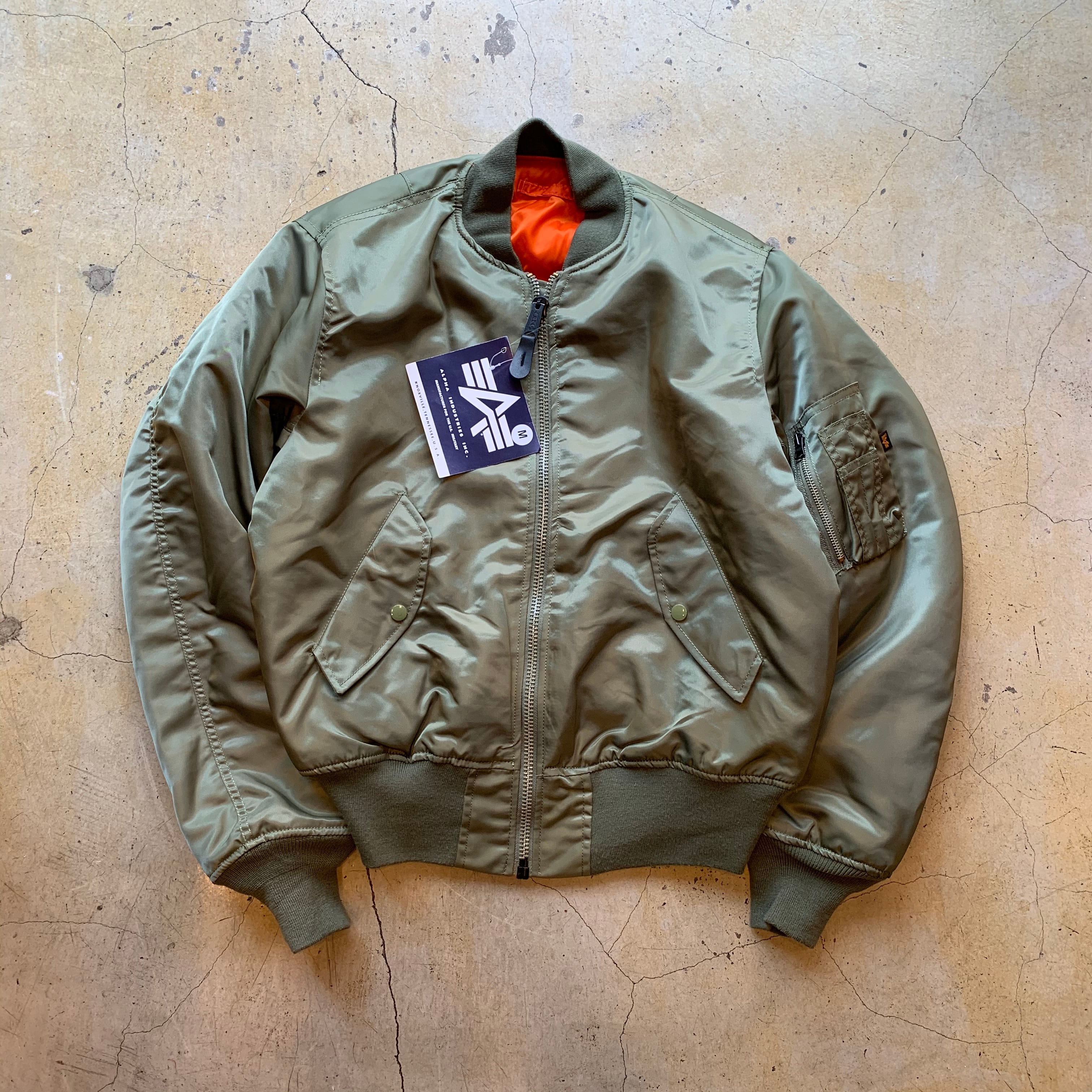 90's  ALPHA INDUSTRIES MA-1 MIDIUM