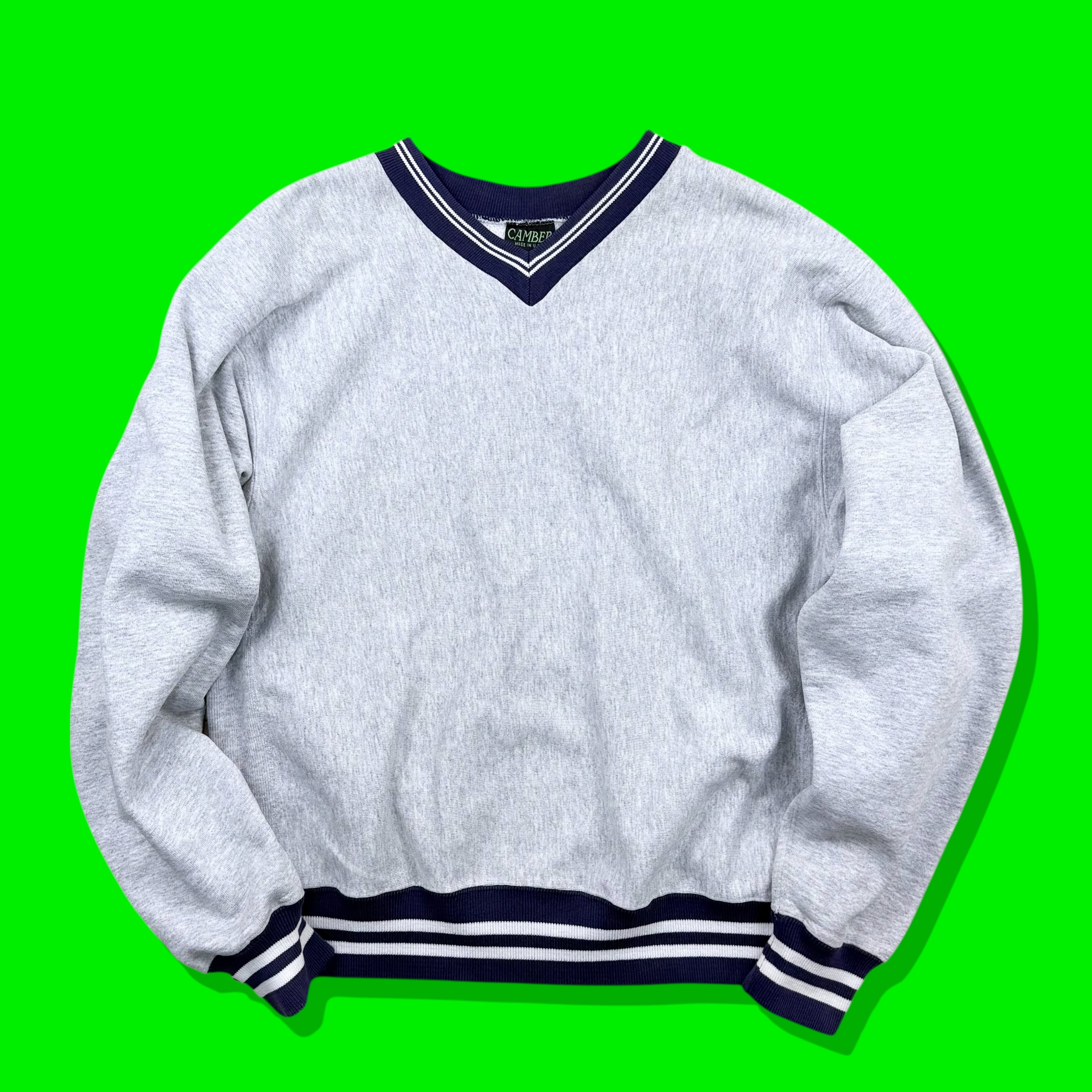 90s CAMBER V-Neck Ringer Sweatshirt