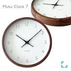 KATOMOKU muku clock 7 ウォールナット km-93WA 掛け時計