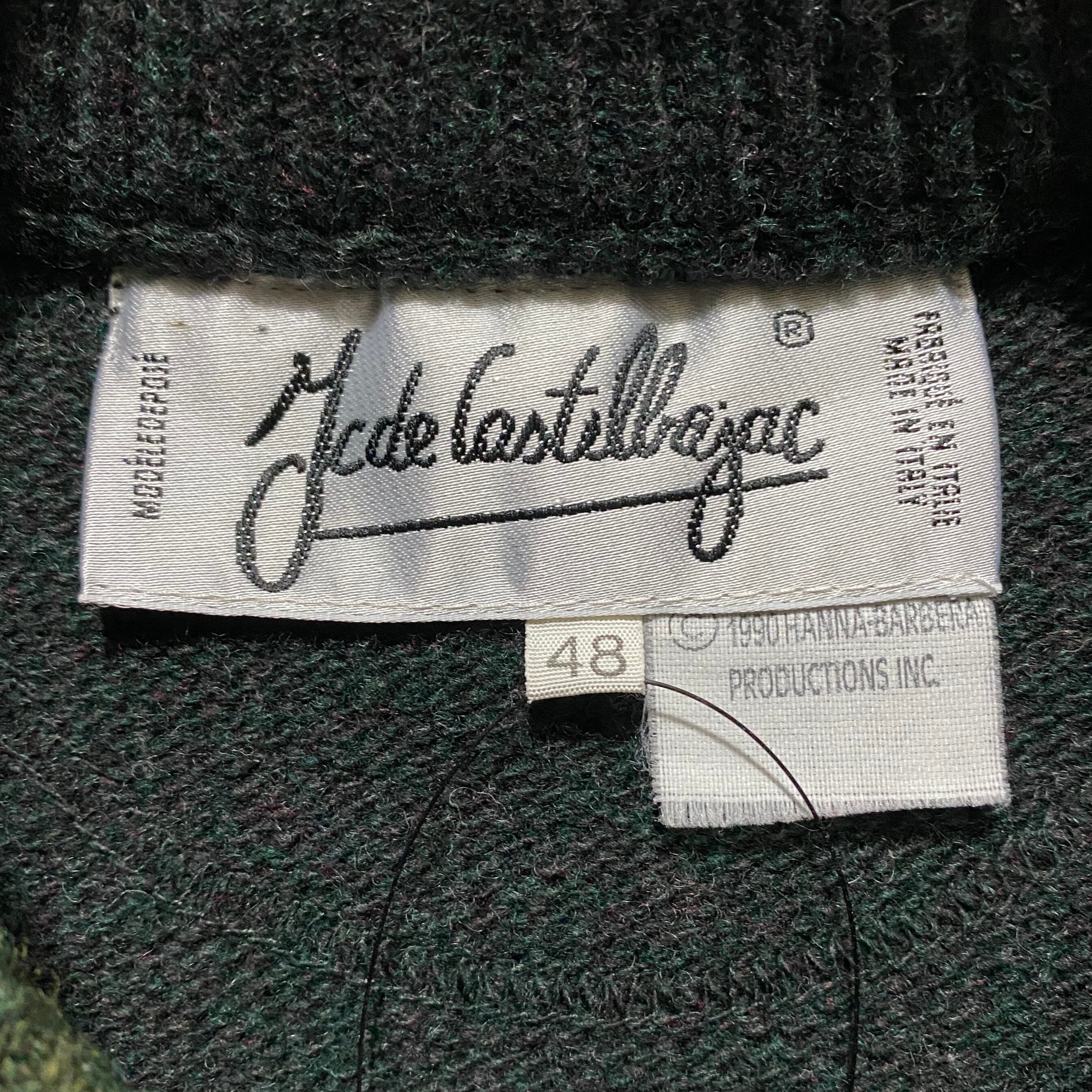 vintage JC de CASTELBAJAC wool rib knit sweater “yogi bear” | NOIR 