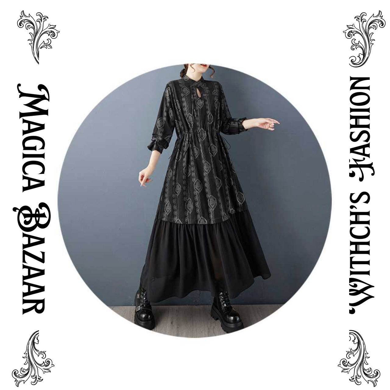 ハーベストシャドウ シルエットドレス  M26136