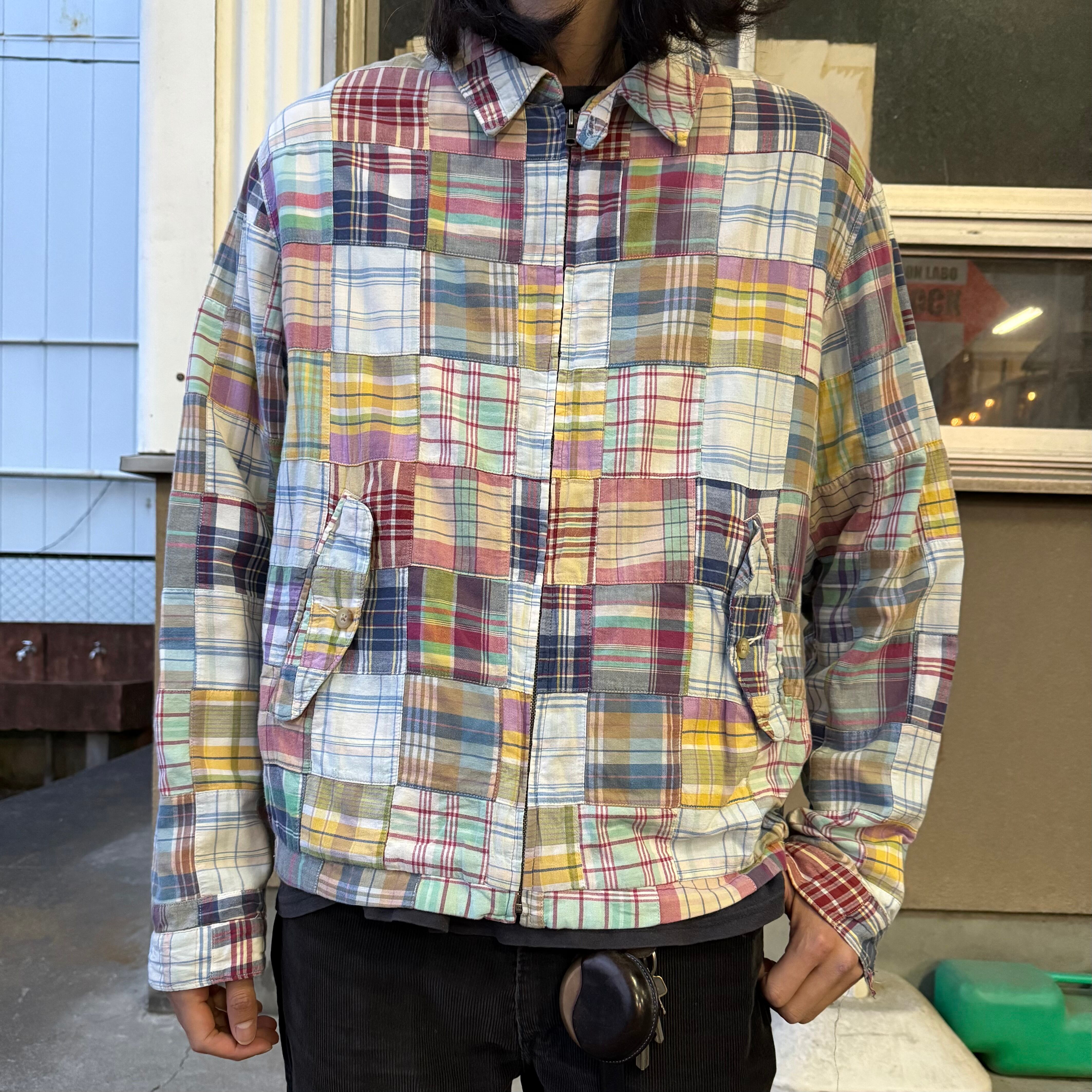 90's POLO GOLF Plaid Punchwork Swing Top Jacket SIZE L 90年代