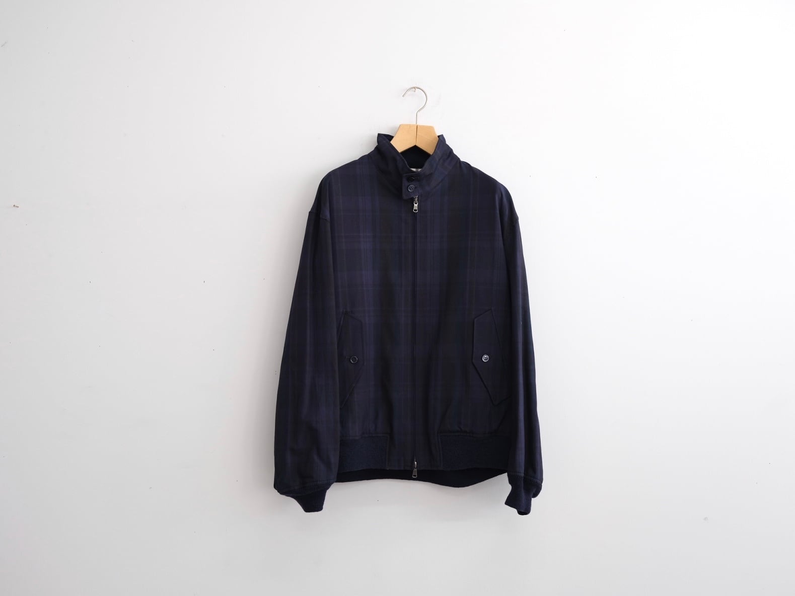 CIOTA” CIOTA × J.PRESS Madras Golf Jacket Navy” | Lapel online store