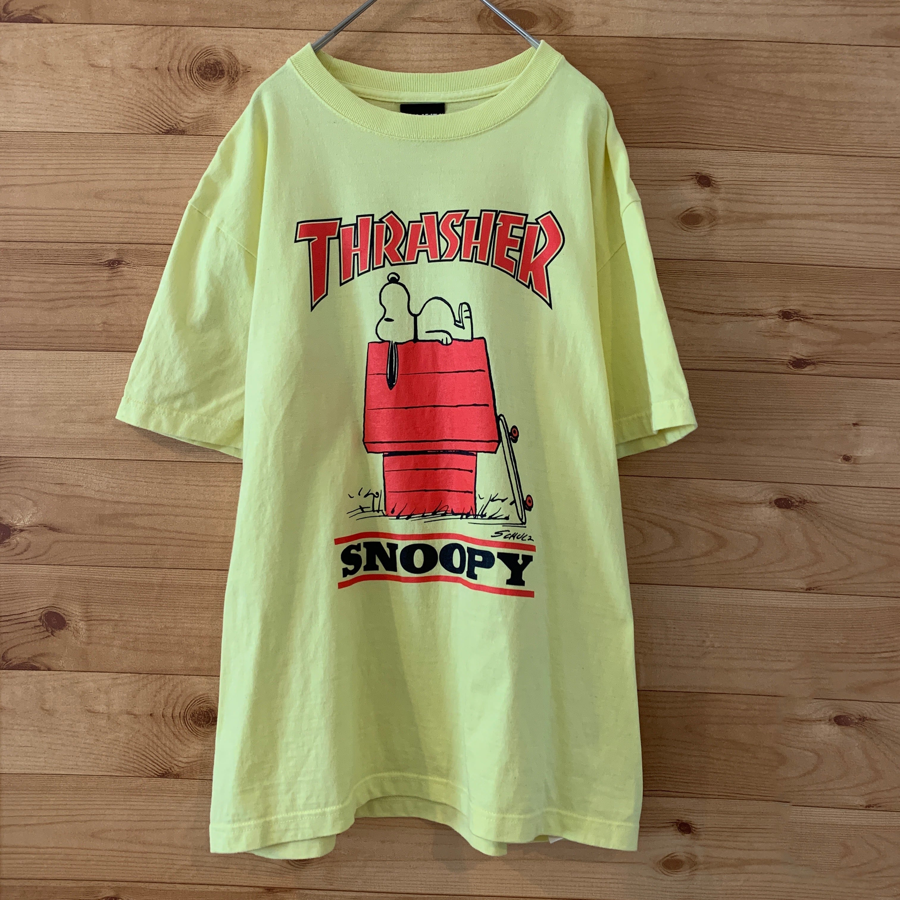 【THRASHER】ピーナッツ スヌーピー コラボ Tシャツ スラッシャー | 古着屋手ぶらがbest powered by BASE