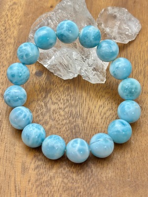 ⭐︎プレミアム⭐︎ ラリマー　ブレスレット　12〜12.5㎜. 149