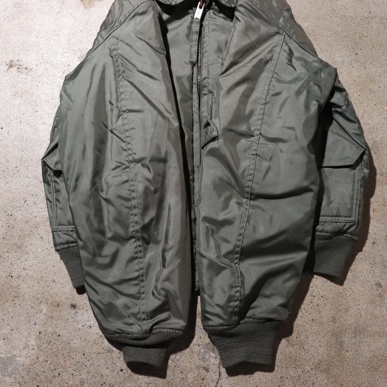 XL 90S CWU-45/P 米軍実物 フライトジャケット SCOVILLワイパー