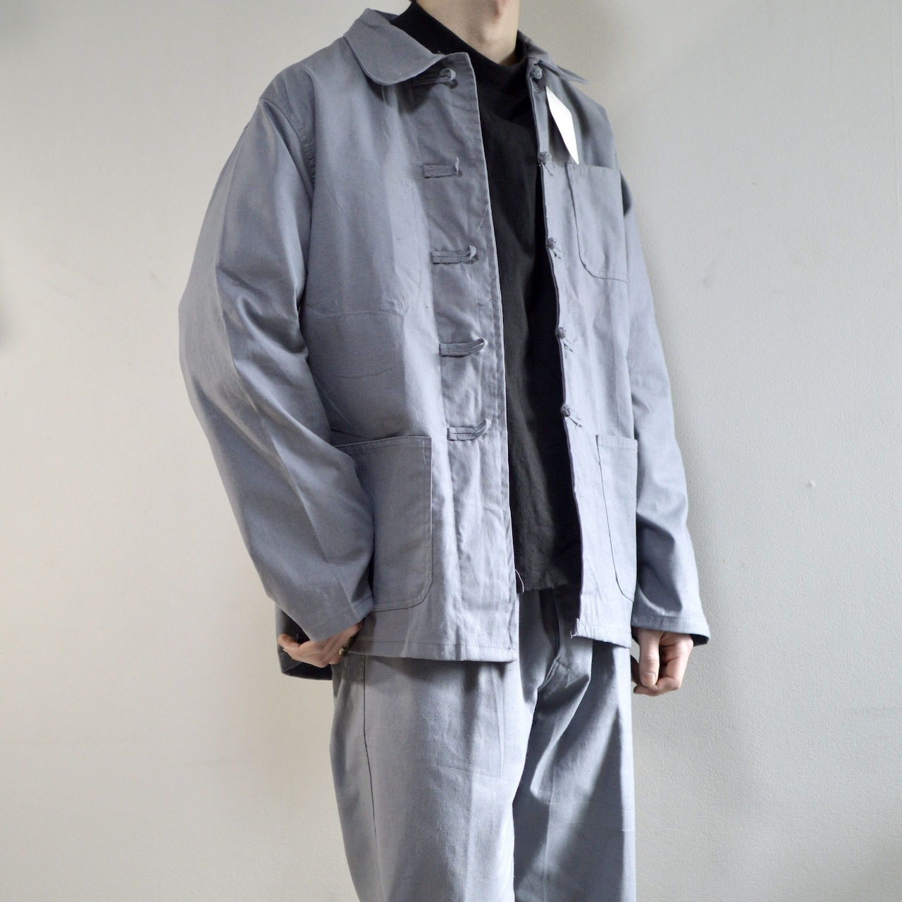 china euro work jacket setup gray