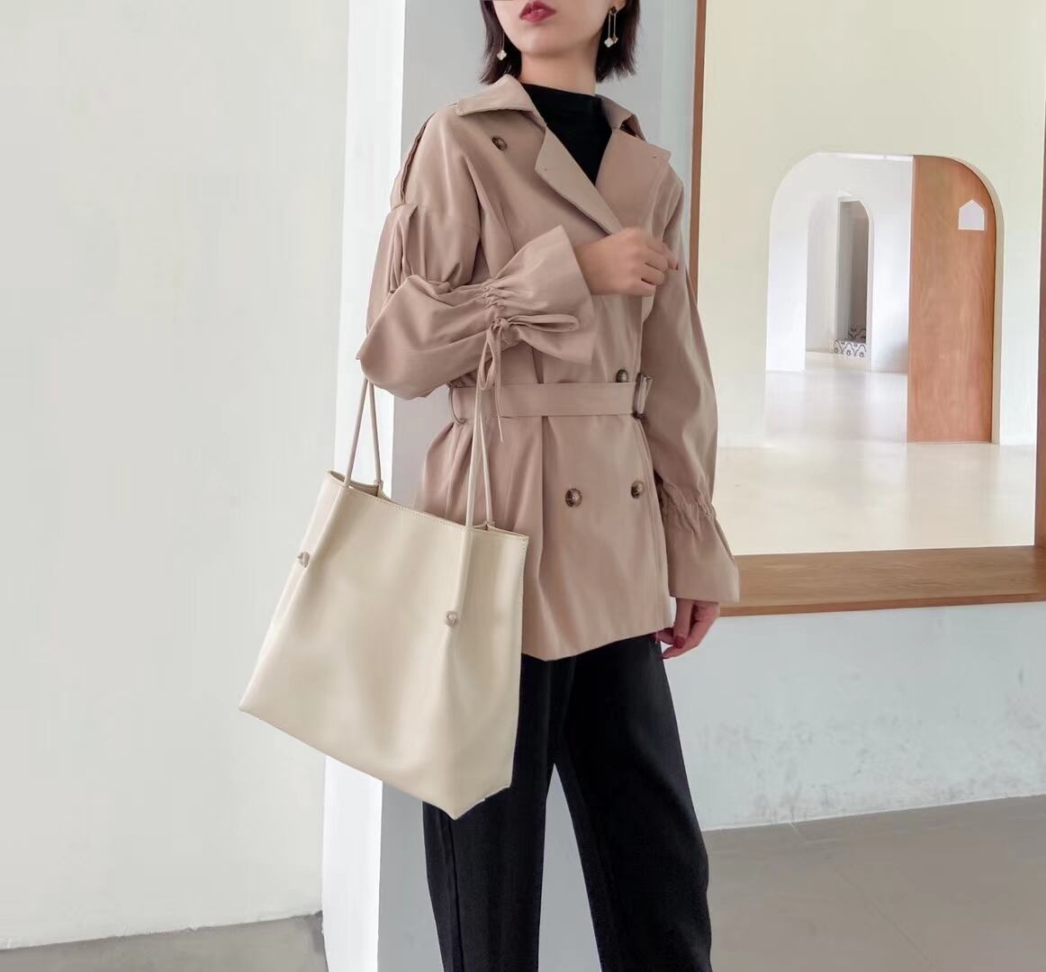 細ストラップ トートバッグ  AS105-9930