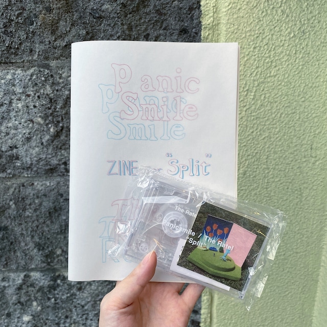 PANICSMILE / THE RATEL - SPLIT CASSETTE / ZINE for "Split" (Cassette Tape + ZINE)