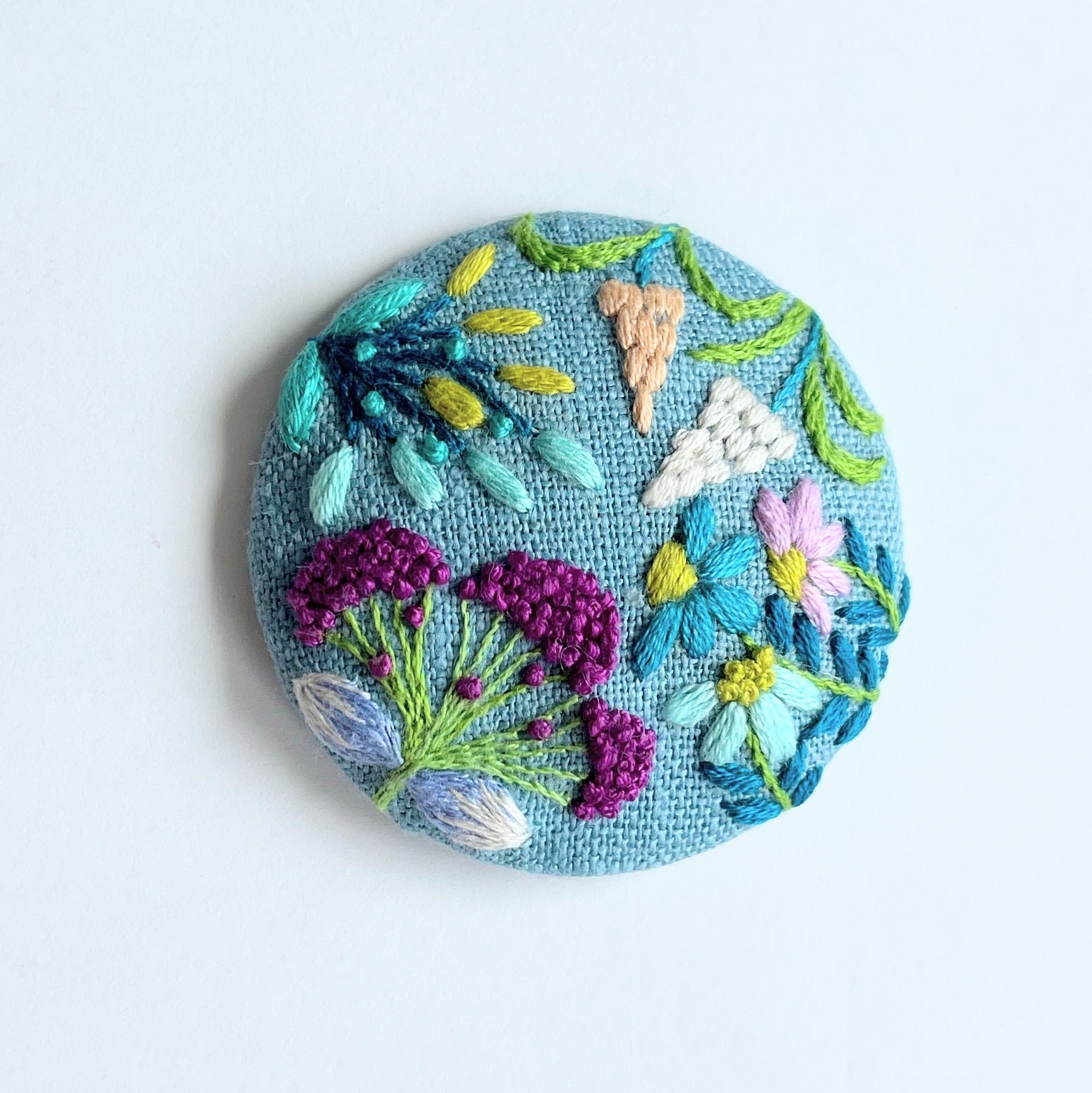 草花の刺繍ブローチ【botanical】#184 | j.couture