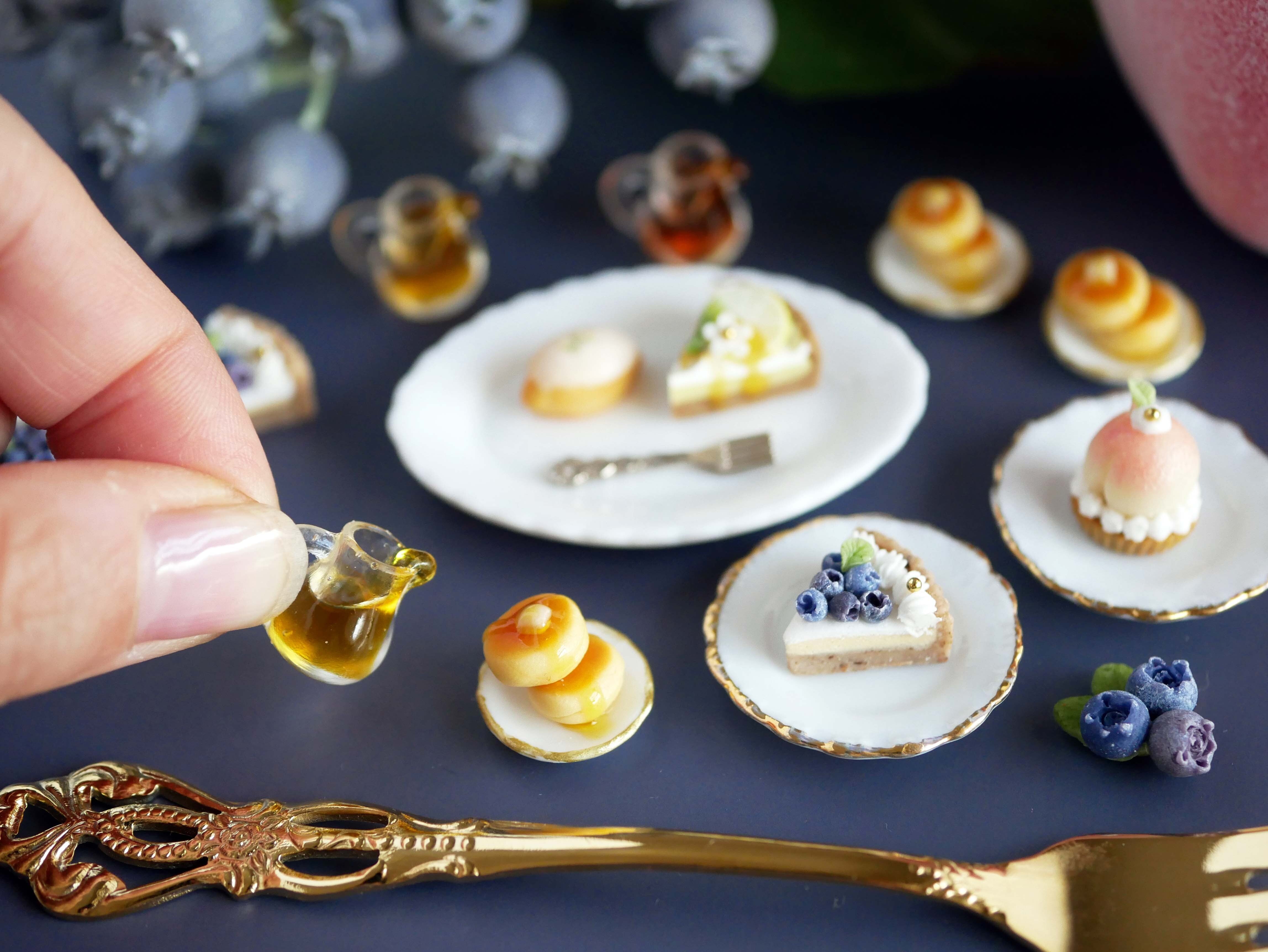 Rebecca ハンドメイド ピアス ホットケーキ　液体アクセサリー 液体入りアクセサリー | Rebecca-ﾚﾍﾞｯｶ- (@rebecca_wire