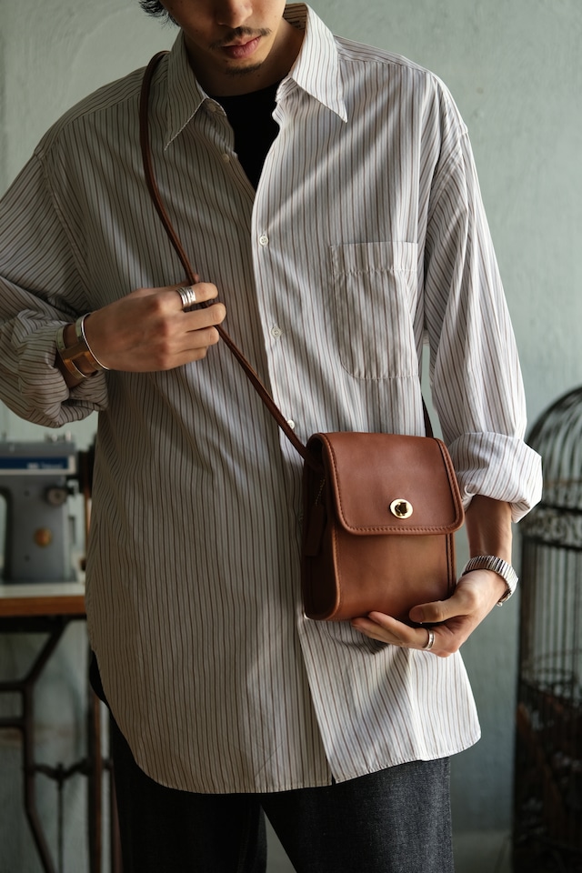 Utah/80-90’s “OLD COACH” glove leather turn lock shoulder bag