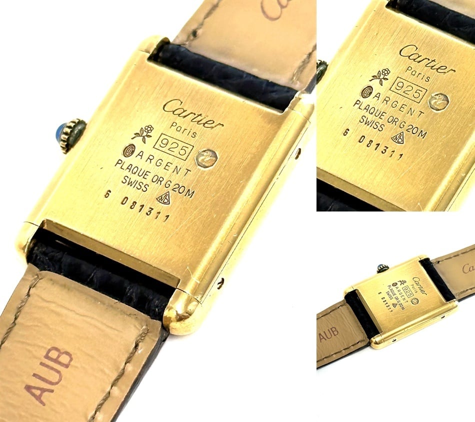 Cartier カルティエ TANK LM 手巻き マスト タンク メンズ 男女 925 金
