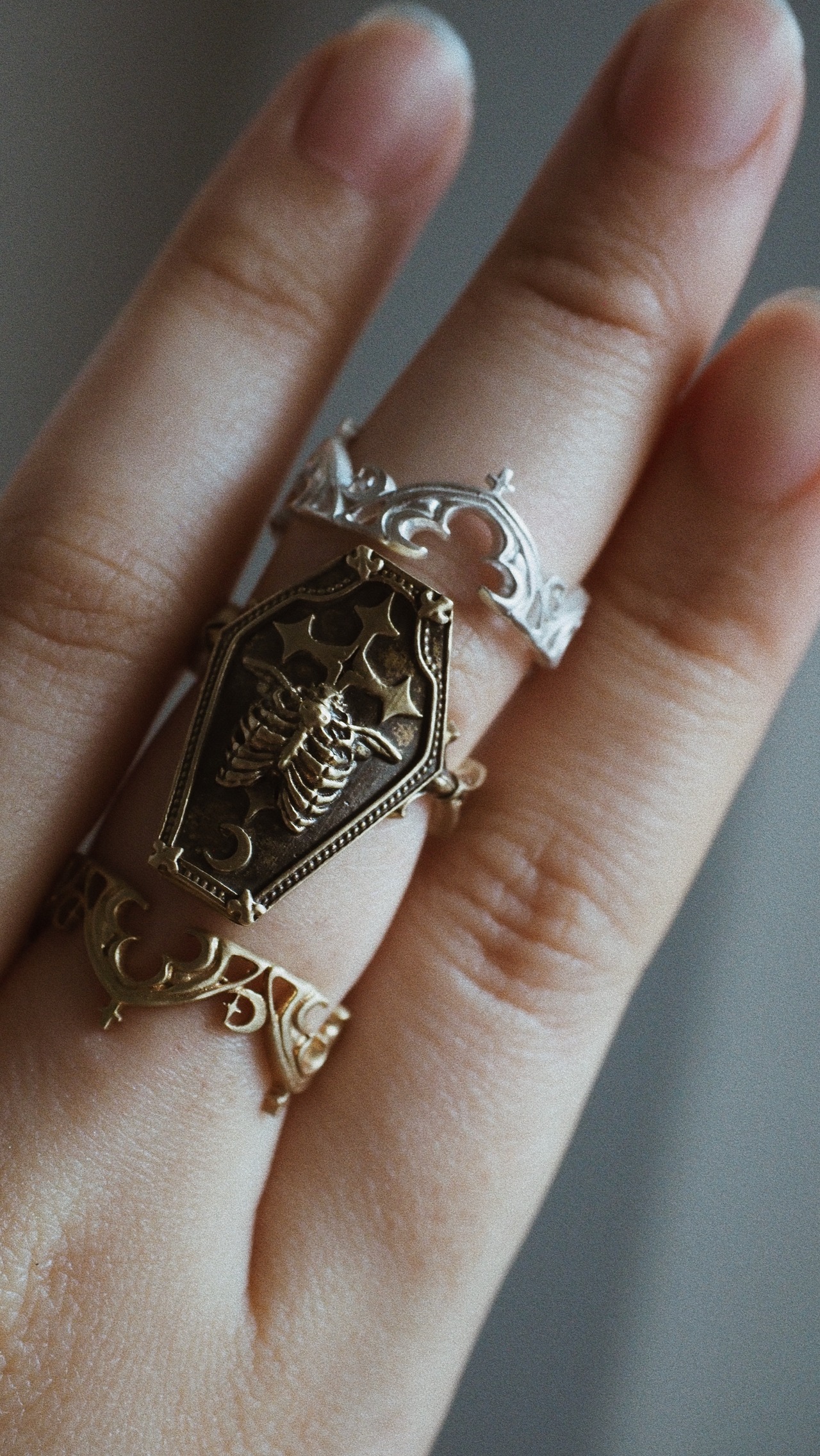 解剖医の告解リング　シルバー【星屑即納品】