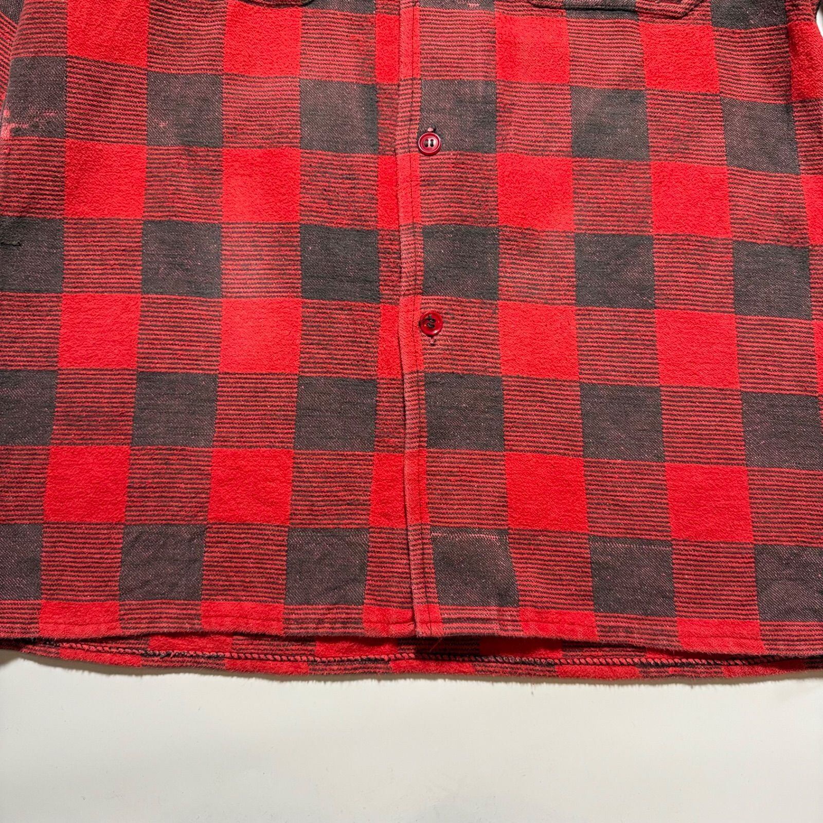 70s ヘビーネルシャツ　USA製 ビンテージ　L 70s-80s LIFE-LINEヴィンテージ ヘビーネルシャツ 【XLサイズ】 | oldNYew