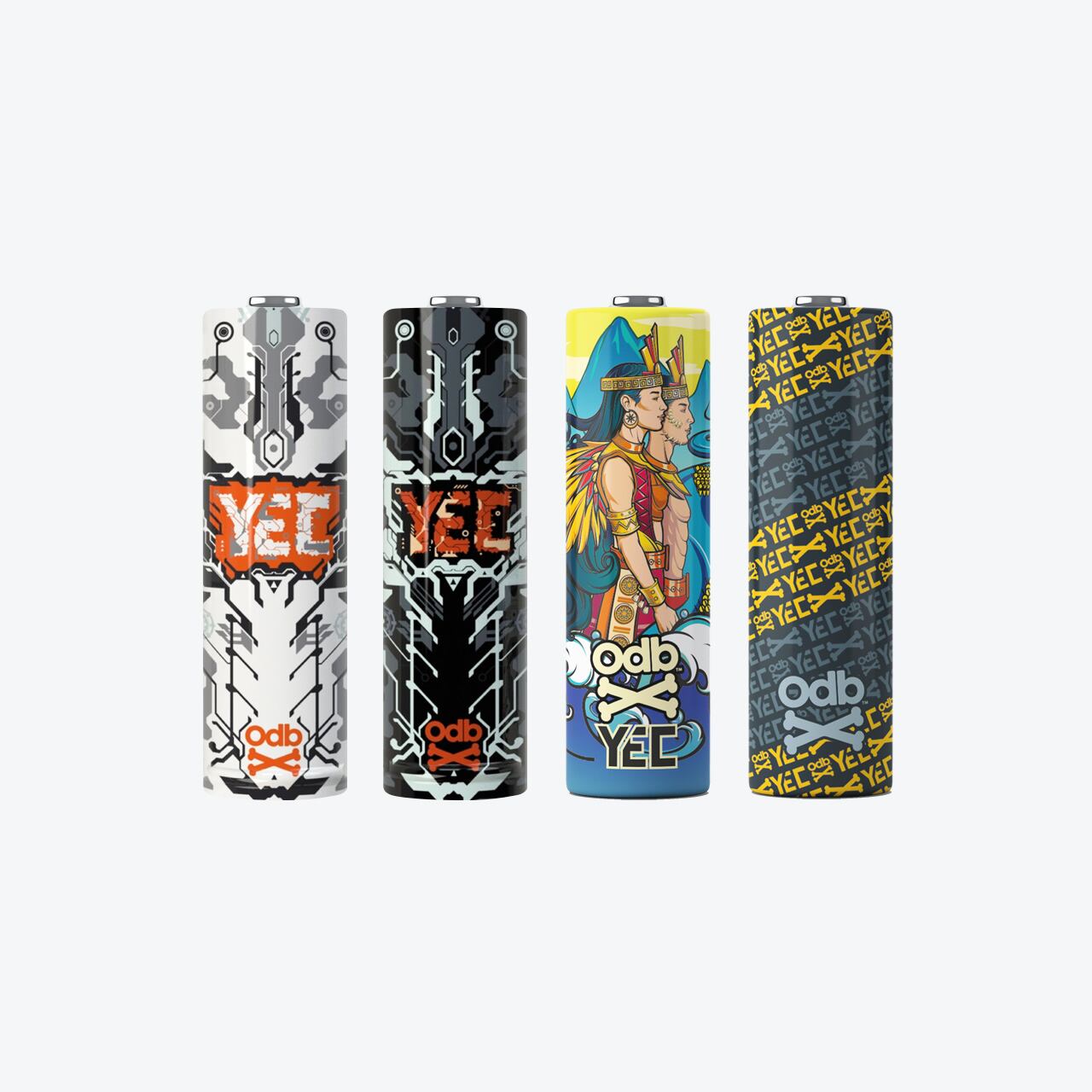 YEC x ODB 18650 battery wraps (4pcs) | Kirifuda.Tokyo