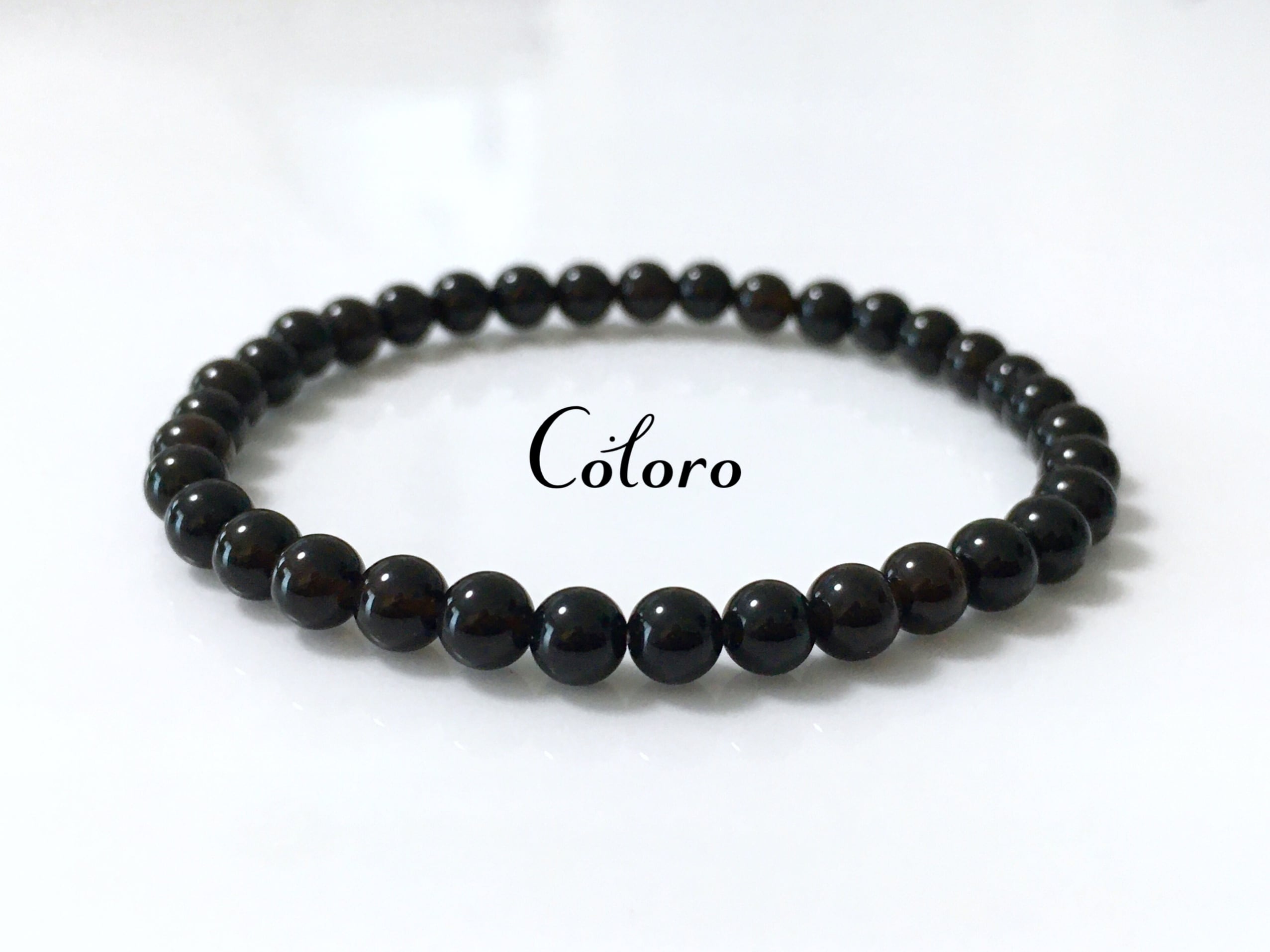 送料無料】☆4mm天然石のスタイリッシュなブレスレット☆邪気祓い