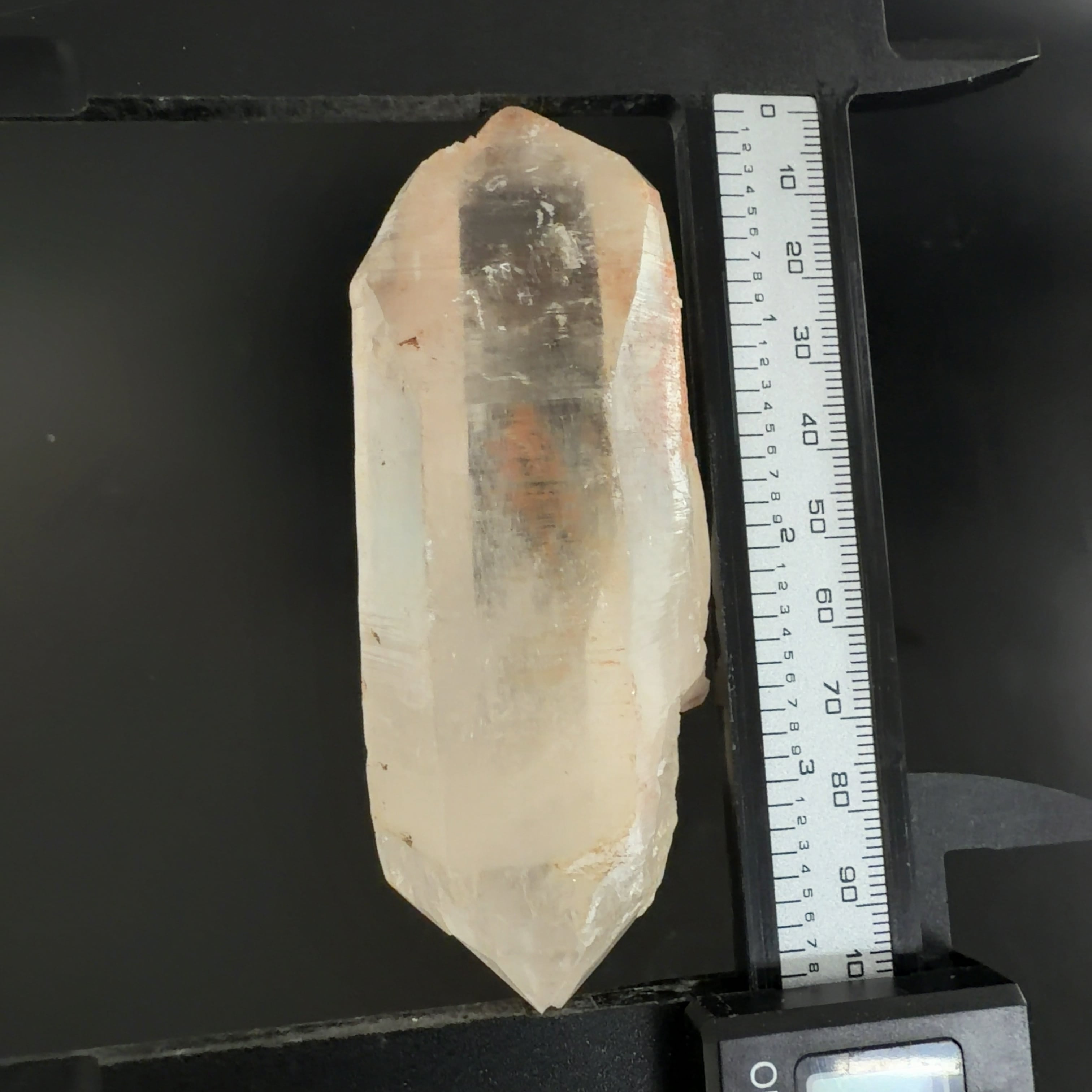 E33044】セルフヒールド 両錐 水晶 クォーツ ヒマラヤ水晶 ヒマラヤ産