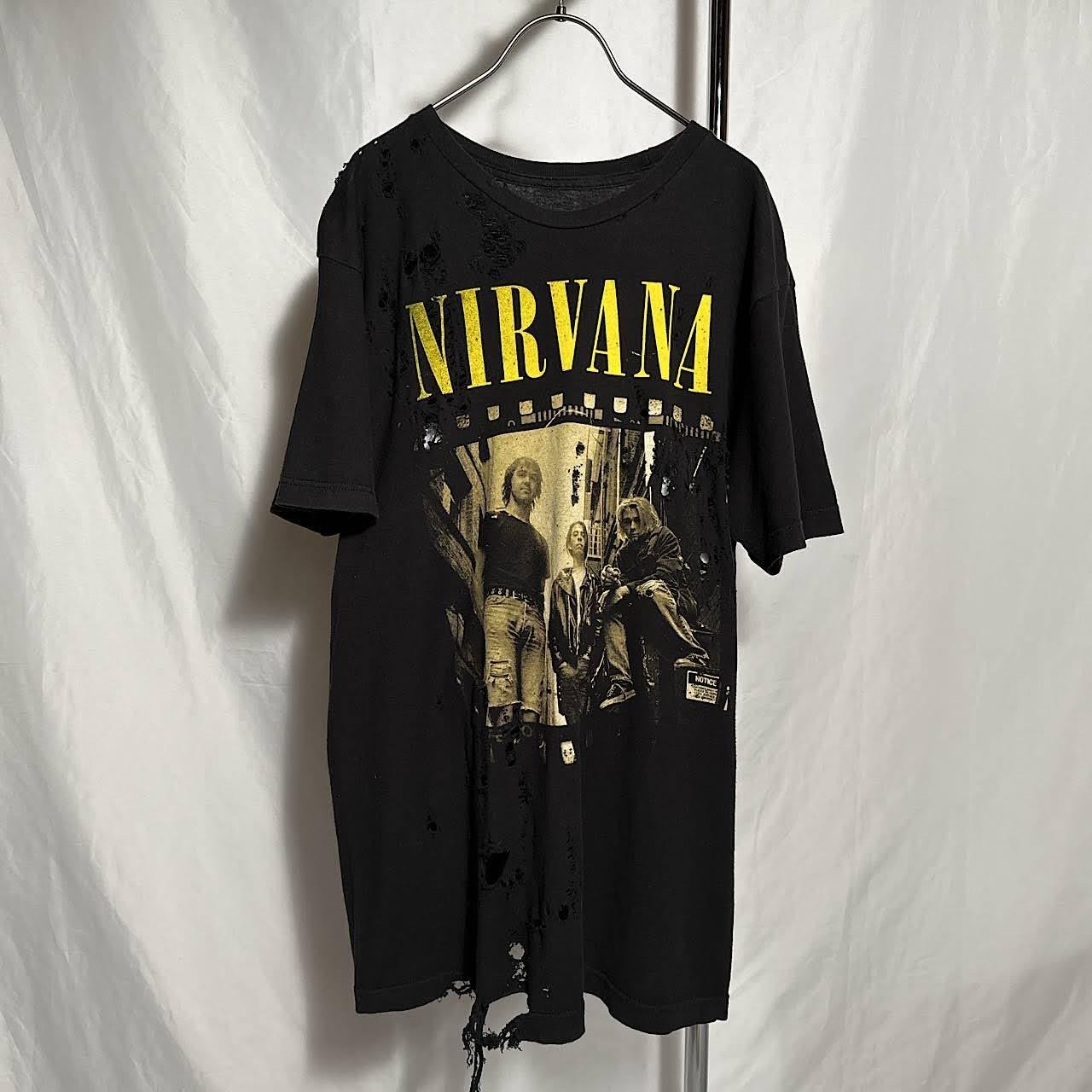 ニルヴァーナ size:M程度 バンドT ボロ Tシャツ 古着