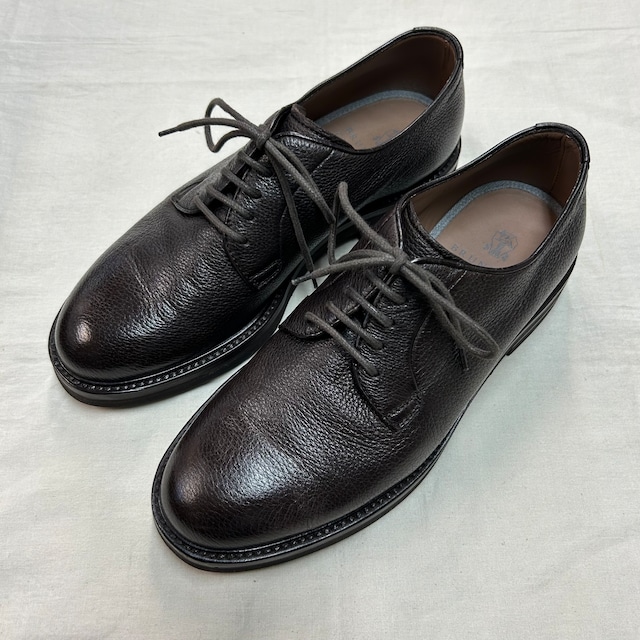 BRUNELLO CUCINELLI PLANE-TOE LEATHER SHOES 《41》
