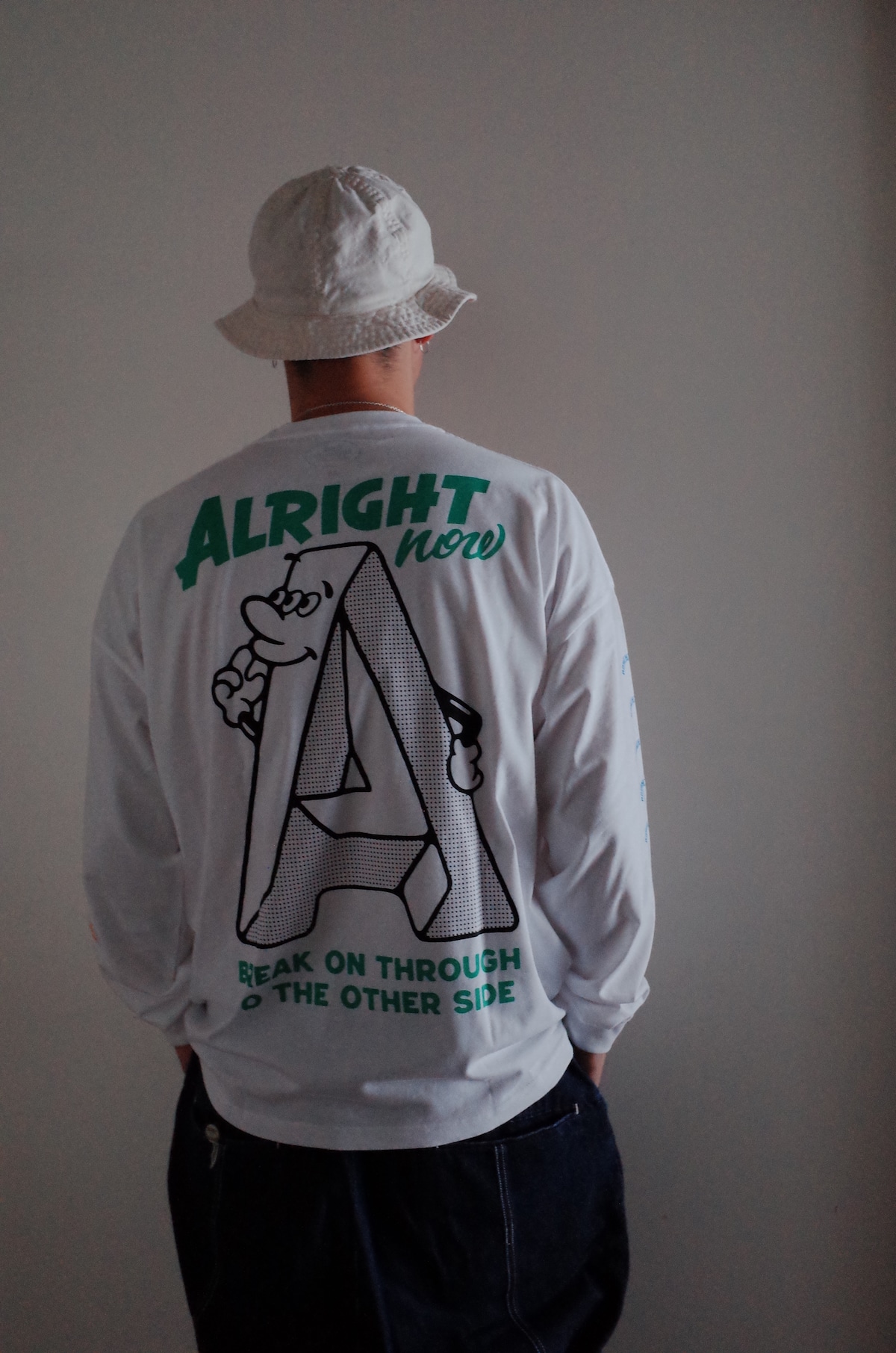 Alrightv2 Normal ALRIGHT Long Sleeve Big Tee | AND THROUGH DESIGN ONLINE