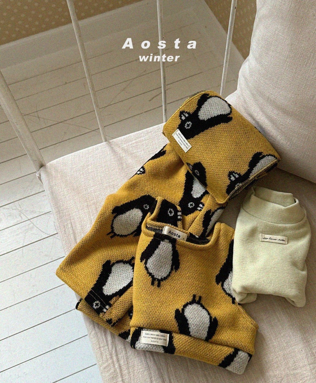 【Aosta】ネネパンツ ペンギン 70~110cm 2025 WINTER 韓国子供服 - 7