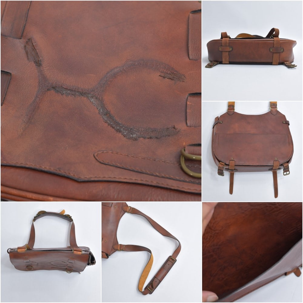 Vintage 2WAY レザーバッグ ショルダーバッグ バックパック 本革