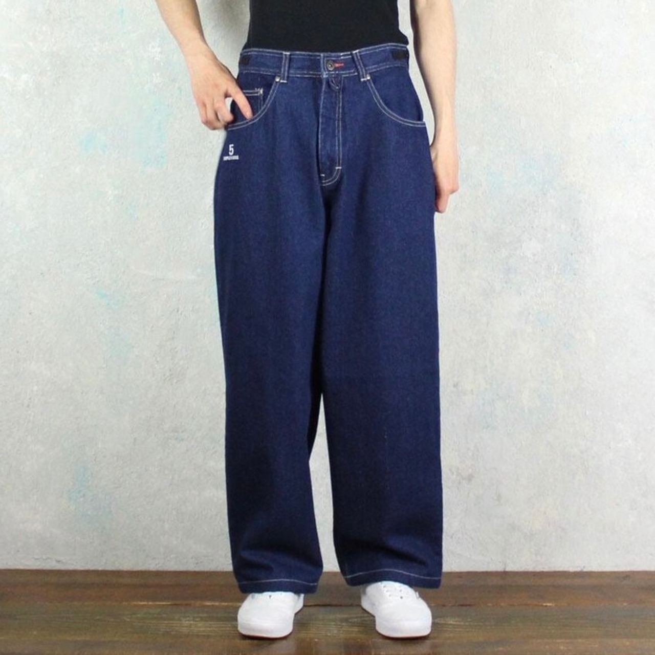 deadstock TRIPLE FIVE SOUL サイドアジャスター デザインワイドデニム 