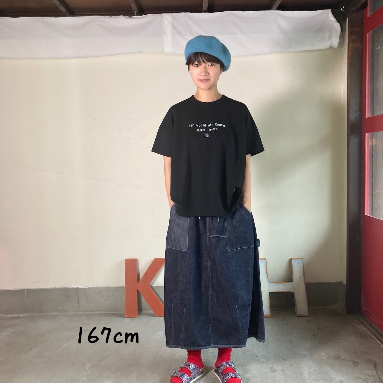 半袖Girl'sTシャツWIDE FIT【Around the World】C柄ポーラールート
