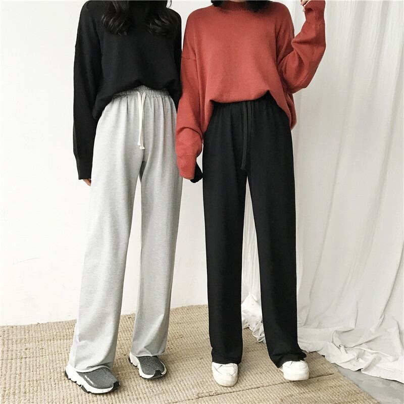 スプリングレッド薄手ストレッチウェストパンツ カジュアル エラスティック 伸縮 春物 YY-ファッション43241324772