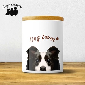 【 ボーダーコリー 毛色2色 】 キャニスター 保存容器 お家用 プレゼント 犬 ペット うちの子 犬グッズ