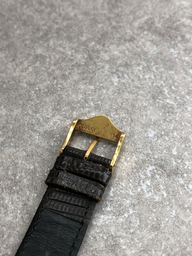 GUCCI グッチ 腕時計 ブラック ステンレススチール クウォーツ 3000M vintage ヴィンテージ オールド enjavw