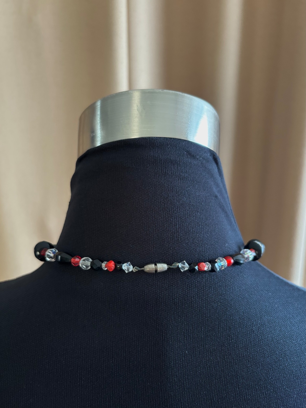 vintage contrast design necklace-5139-7