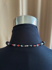 vintage contrast design necklace-5139-7
