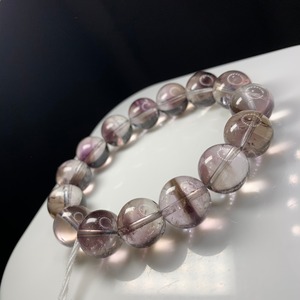 アメジストエレスチャルブレスレット