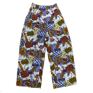 Artistic Patterned Loose-fitting Pants